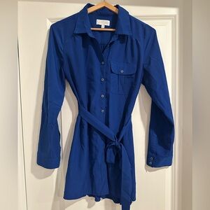 Two maternity blouses, both M